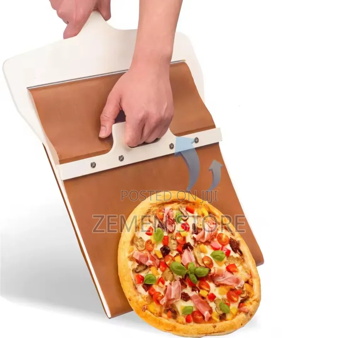 የእንጨት ተንሸራታች ፒዛ ማንሻ / Wooden Sliding Pizza Peel
