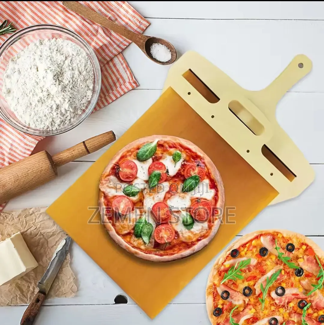 የእንጨት ተንሸራታች ፒዛ ማንሻ / Wooden Sliding Pizza Peel