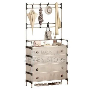 Multifunctional Shoe Hat Rack 5-tier 1.72m ጫማ ባርኔጣ ማስቀመጫ