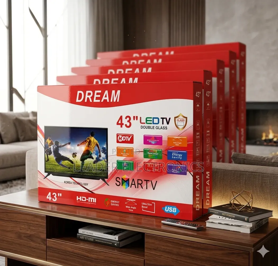 Dream Tv 43" Smart Android Tv – Double Glass | New 2026 Model