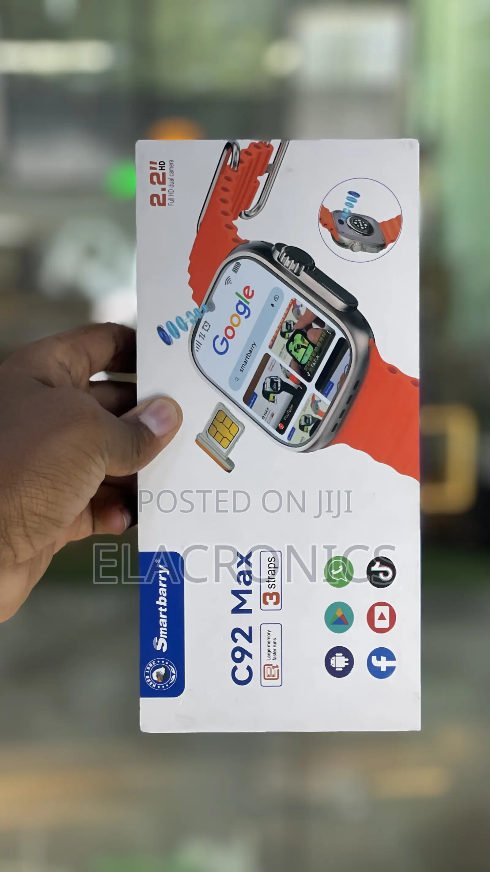 Smartbarry C92 Max Android Smart Watch Sim
