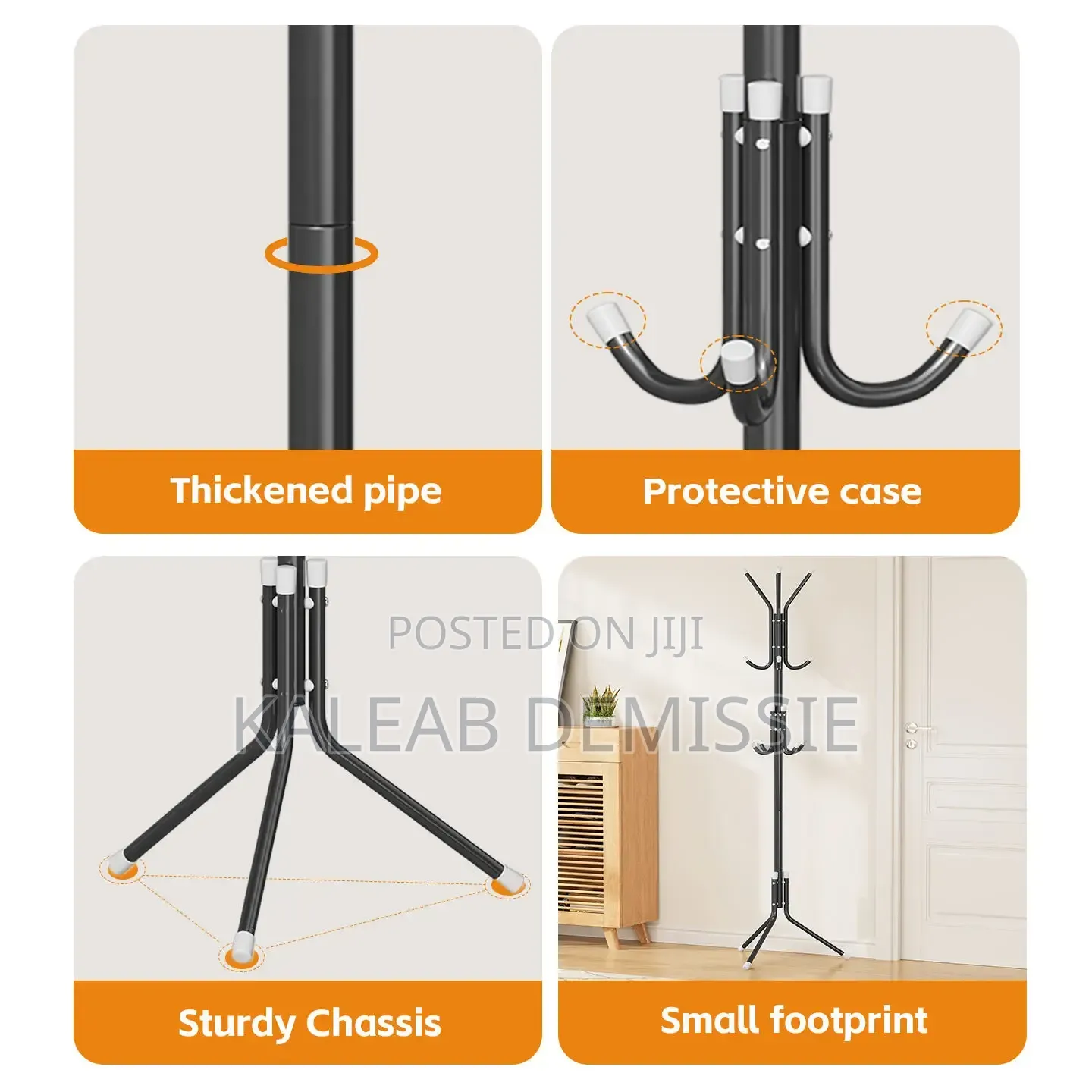 Standing Coat, Jacket, Tie, and Hat Hanger