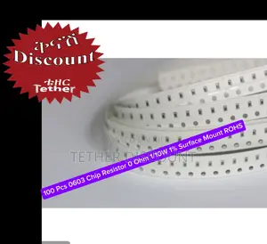 - 100 Pcs 0603 Chip Resistor 0 Ohm 1/10w 1% Surface Mount Rohs