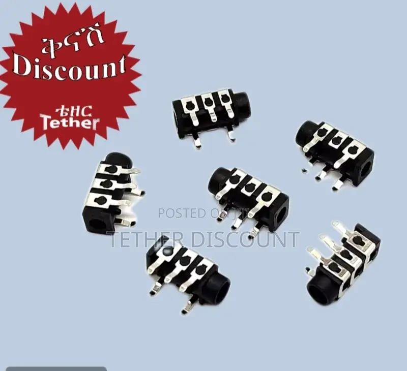 Pj313 Pj-3133-5a 3.5mm Aplugin Audio Connector 3-Pin PCB Mount