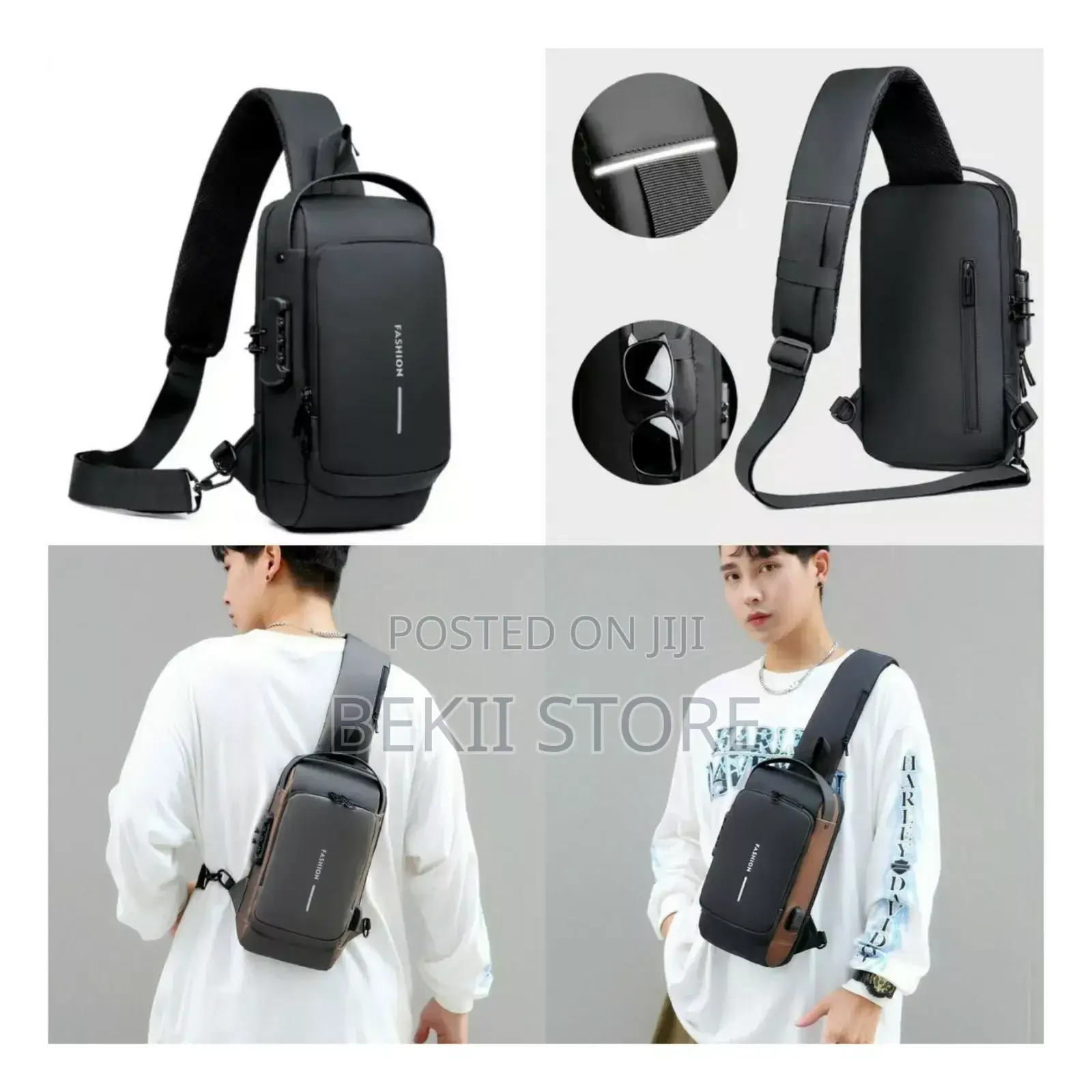 Multifunctional Cross Body Bag Water Proof Chest Sling Shoulder Bag