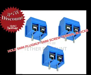 Hole 5mm Plugin,P=5mm Screw Teminal Blocks