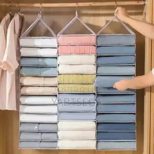 Wardrobe Space With Layer Hanging Storage Bag