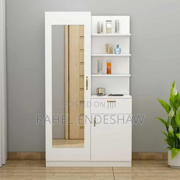 White Laminated Dresser
