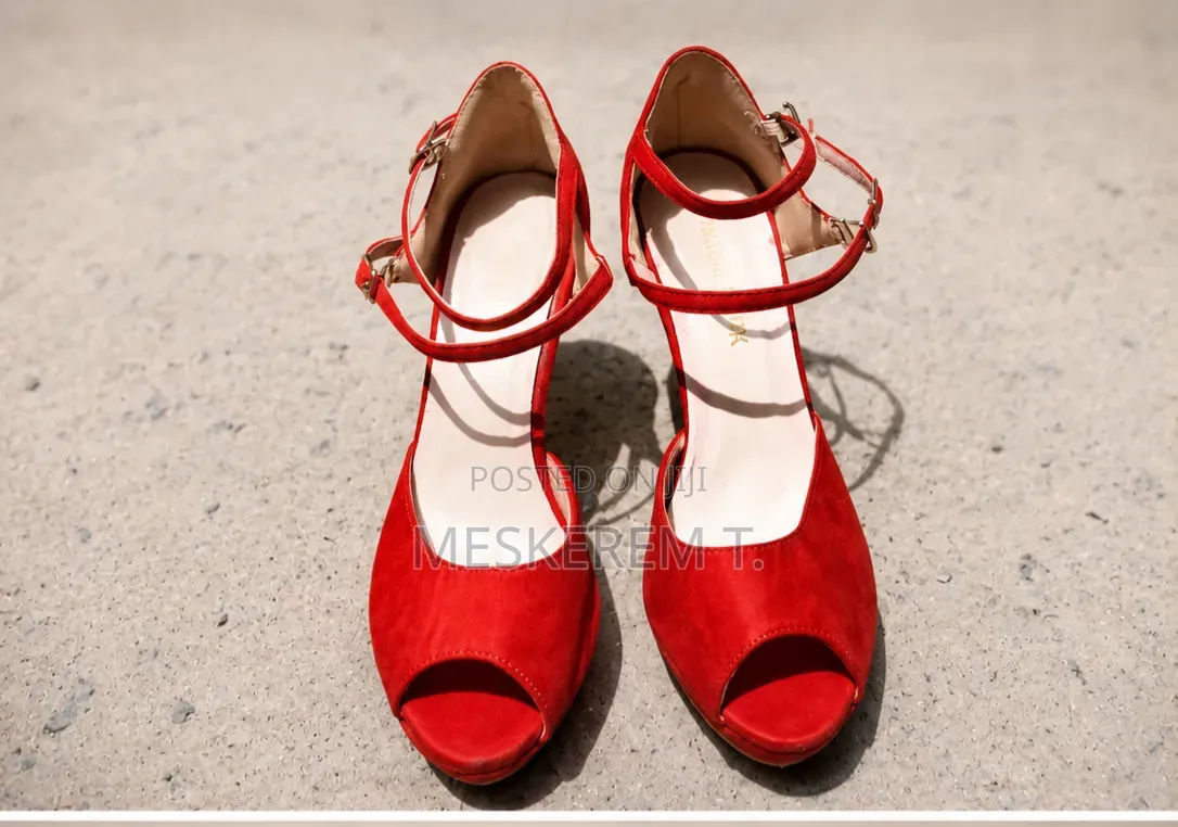 Red Strap Heels