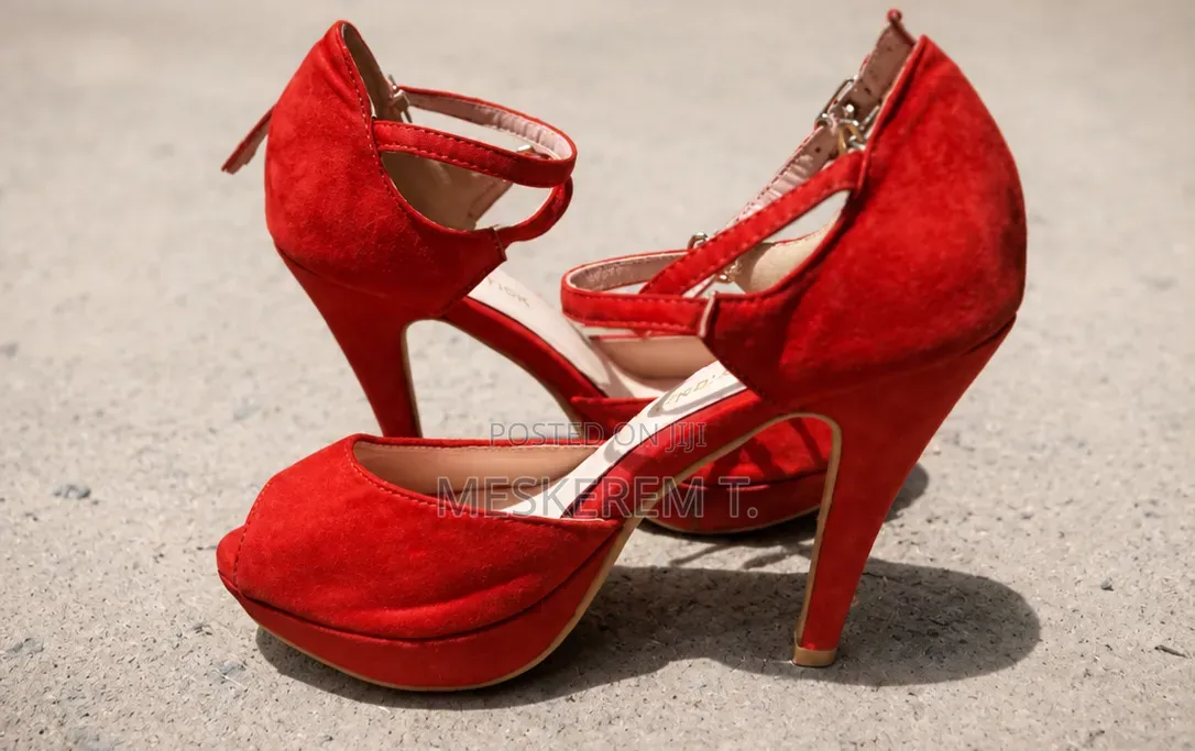 Red Strap Heels