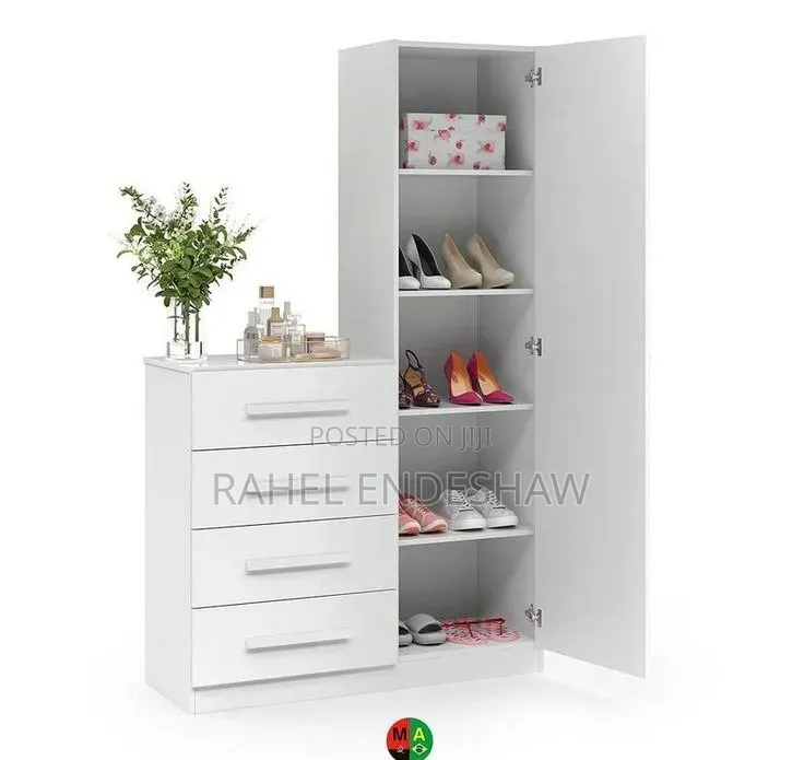 Full Laminated White Dresser