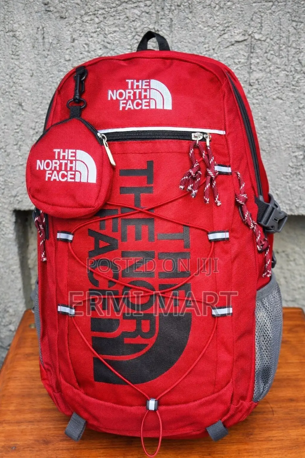 Red the North Face Hiking Bag