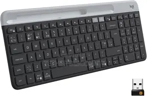 Original Logitech Slim Multi-Device Wireless Keyboard, Black Used