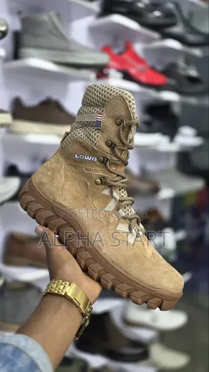 Ak High Master Quality Smooth Boots Snaekers for Man's