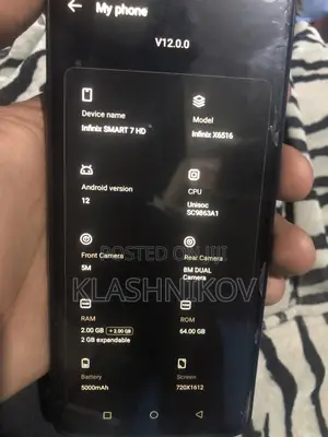 Infinix Smart 7 HD 64 GB Blue