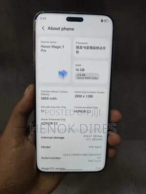 New Honor Magic7 Pro 512 GB White