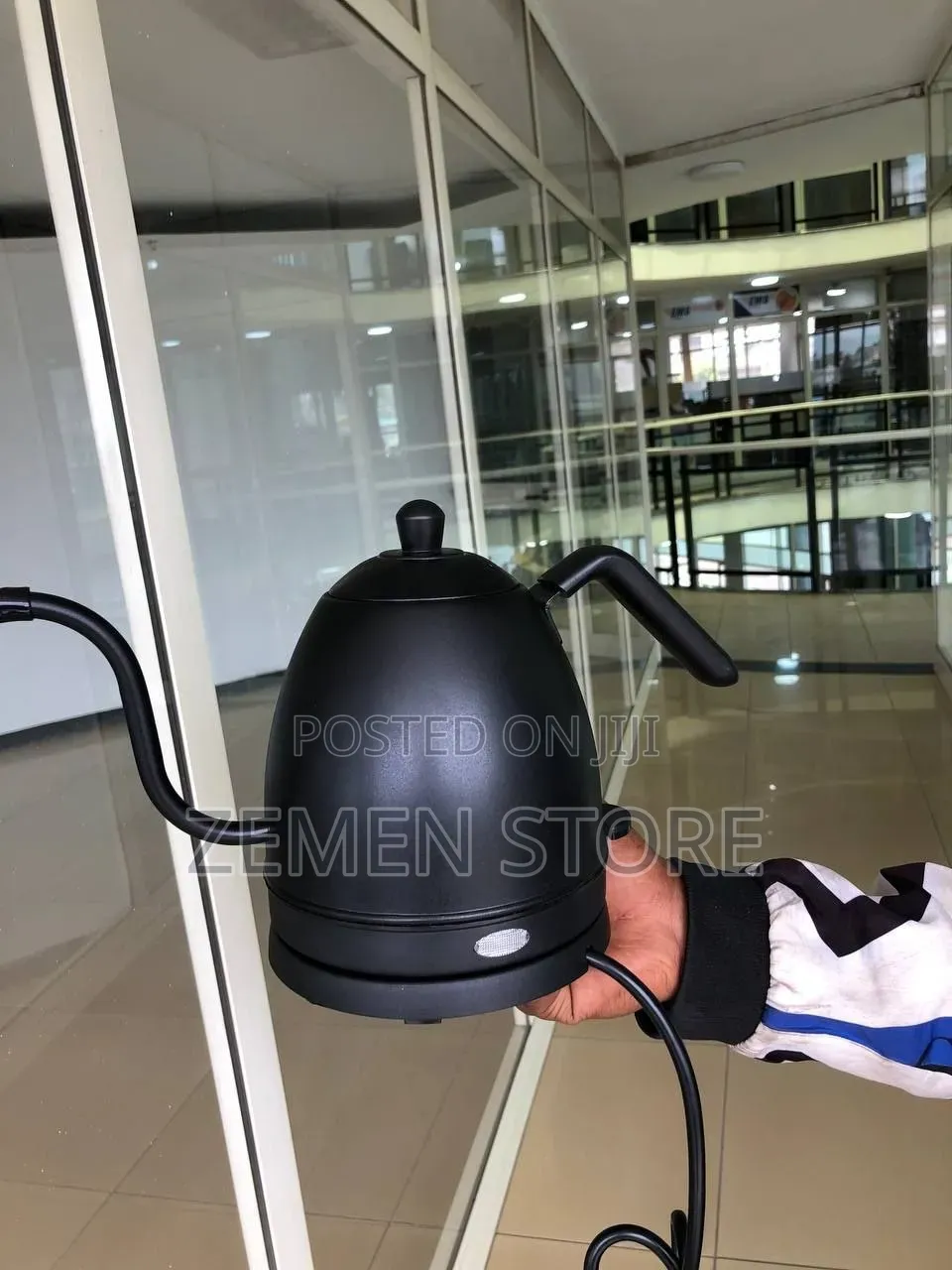 Gooseneck Electric Kettle 1000w - ለቡና እና ለሻይ ማፍያ ዘመናዊ ኬትል