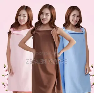 Quality Wearable Shower Towel - እጅ ማስገቢያ ያለው ምርጥ የሻወር ፎጣ