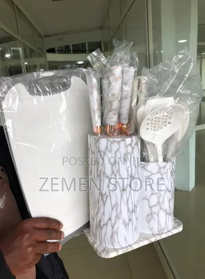 25pcs Silicone Kitchenware Set - ሙሉ የኩሽና እቃ ከነመክተፊያው እና ቢላዋ