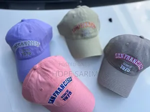 Stylish "San Francisco" "New York" Embroidered Caps