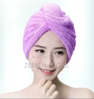 Microfiber Hair Towel Cap - ዘመናዊ የፀጉር ማደራረቂያ ፎጣ