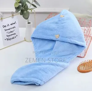 Microfiber Hair Towel Cap - ዘመናዊ የፀጉር ማደራረቂያ ፎጣ