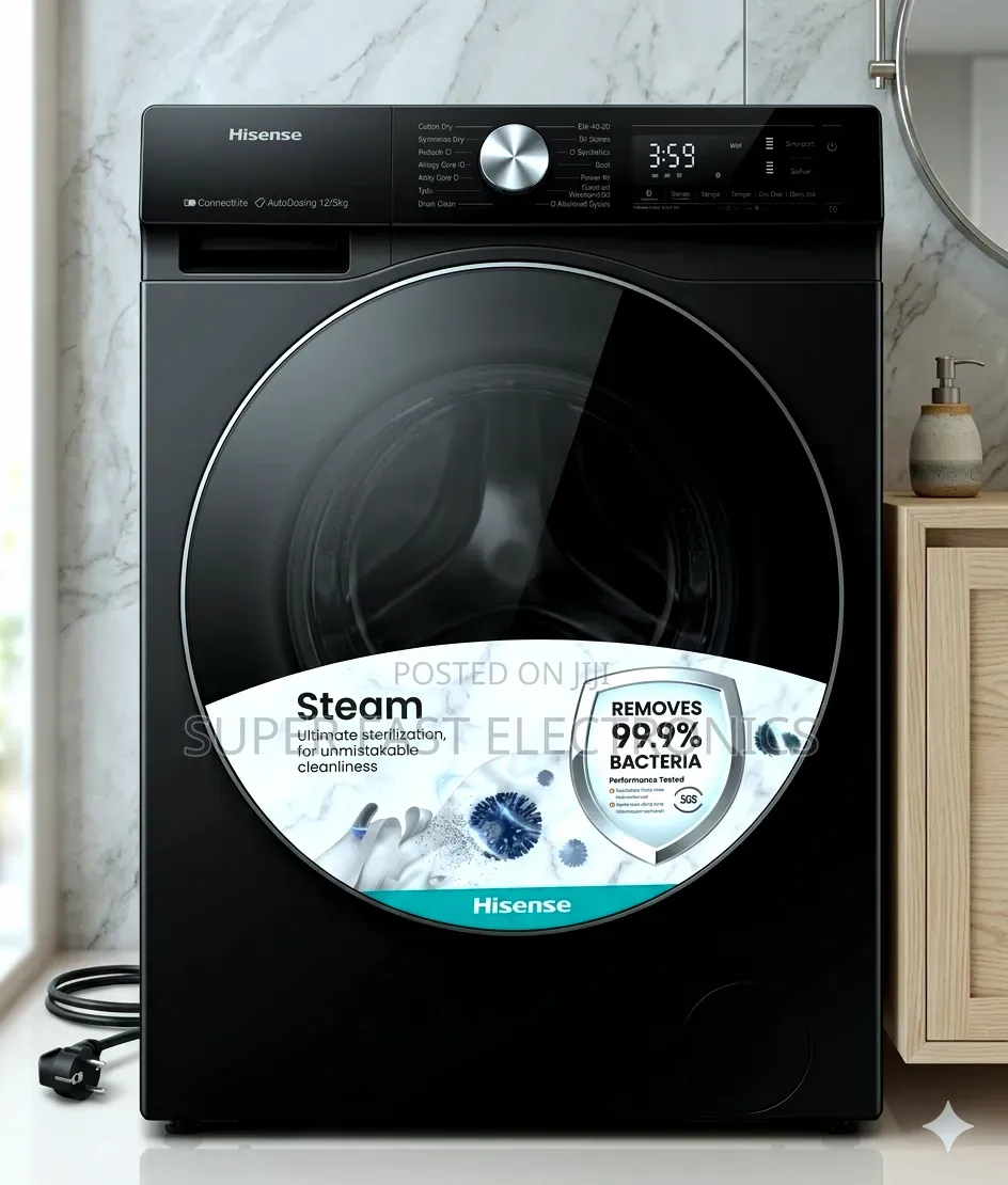 Hisense Automatic Washing Machine 12/8kg Washer-Dryer Combo WTH Steam