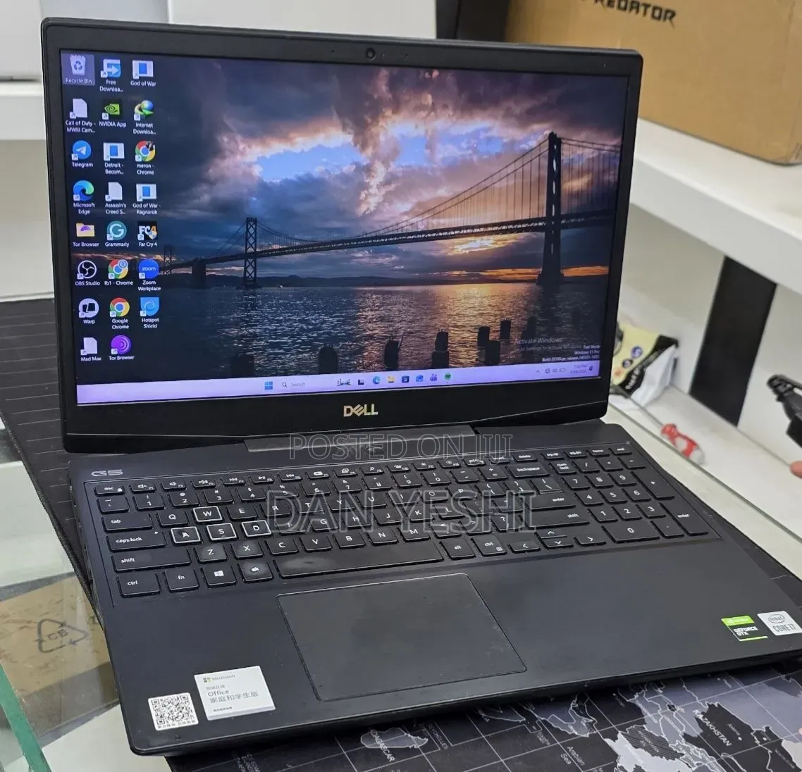 New Laptop Dell G15 5511 32GB Intel Core i7 SSD 512GB