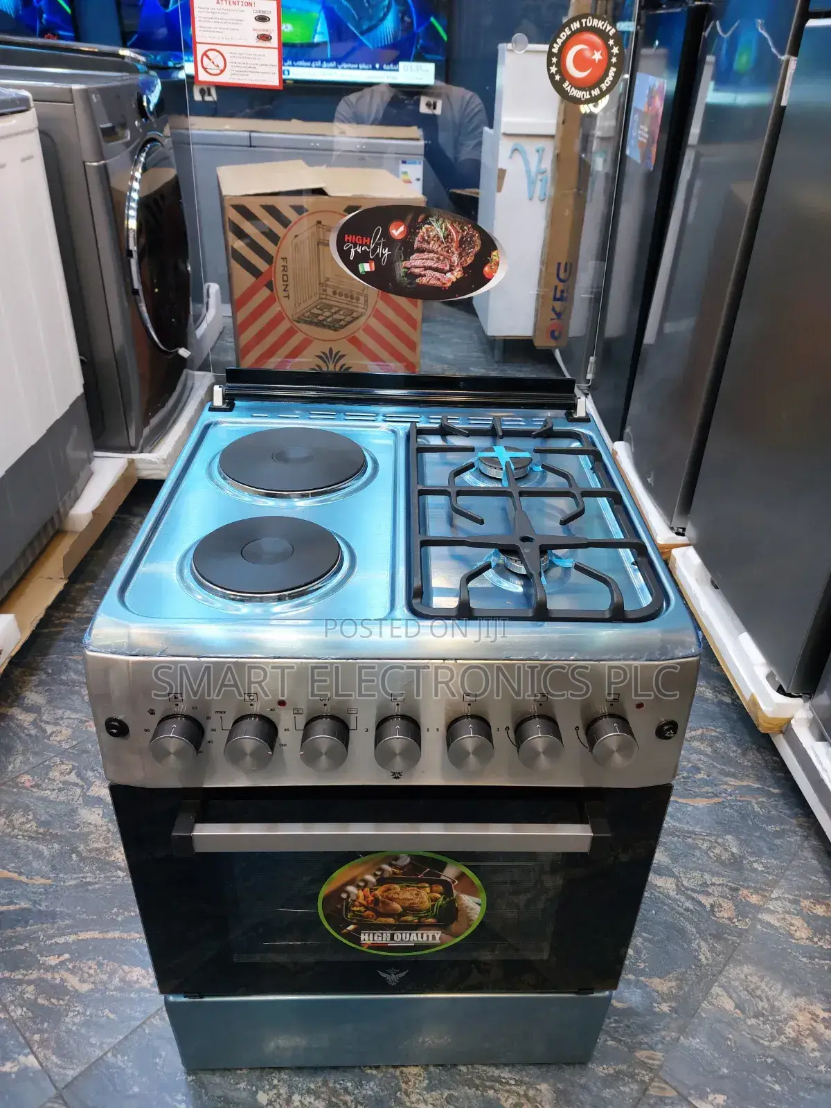 Flips 60x60cm Stainless Steel Freestanding Cooking Range,