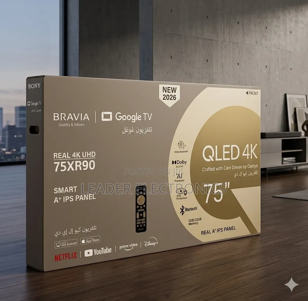 Bravia Tv 75" Smart Google Tv – Real Qled | New 2026