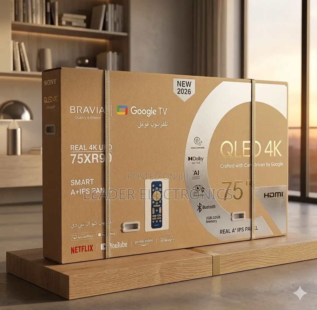 Bravia Tv 75" Smart Google Tv – Real Qled | New 2026