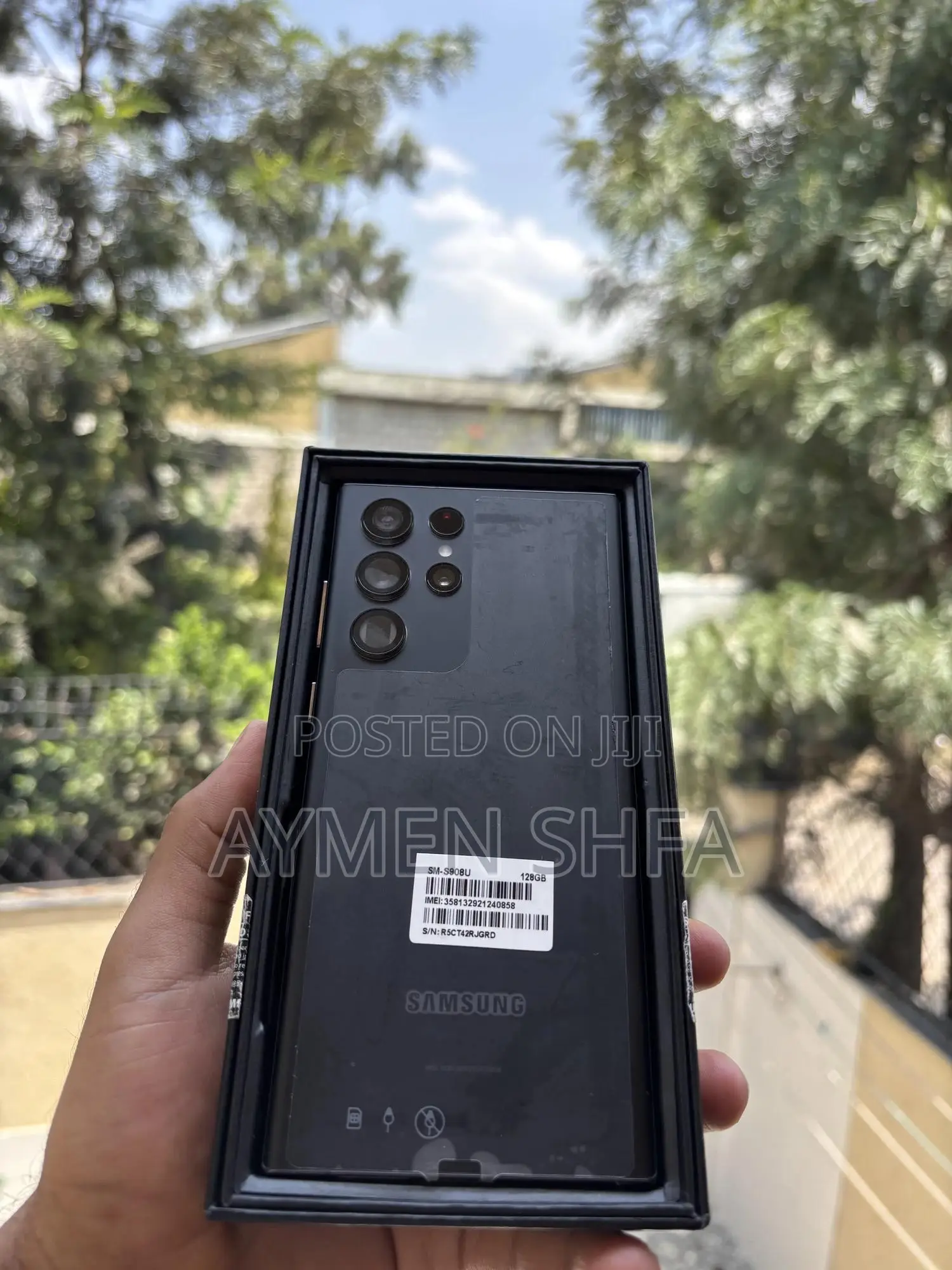 New Samsung Galaxy S22 Ultra 128 GB Black