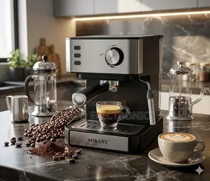 Sokany Espresso Machine – Stainless Steel Rich Taste Fast Brewing