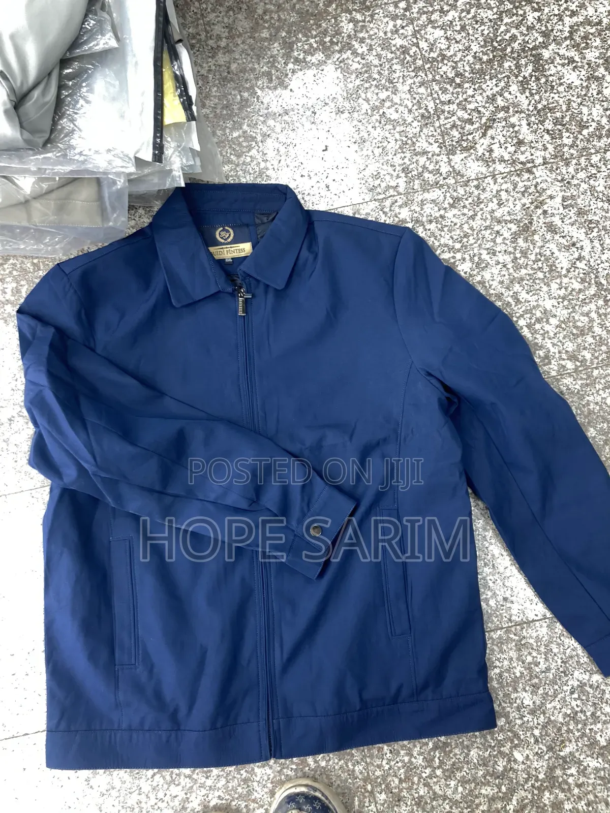 Men's Stylish Navy Blue Lightweight Jacket