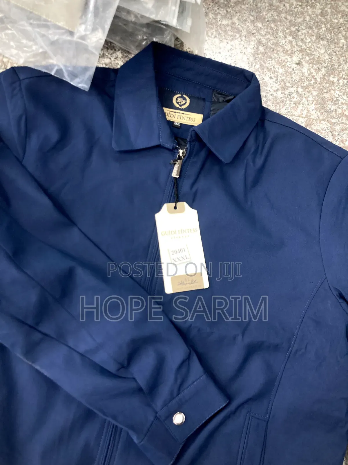 Men's Stylish Navy Blue Lightweight Jacket
