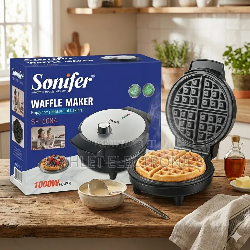 Sonifer Sf-6084 ዋፍል ሜከር (Waffle Maker) - 1000w — አዲስ ምርት