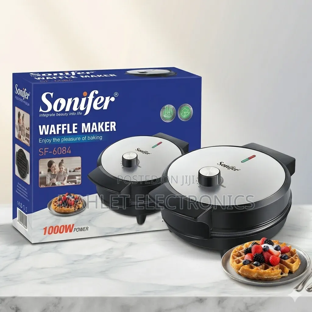 Sonifer Sf-6084 ዋፍል ሜከር (Waffle Maker) - 1000w — አዲስ ምርት