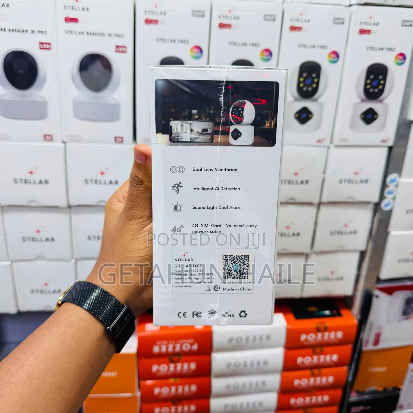 Stellar T402 5mp Dual-Lens 4g Smart Home Security Camera