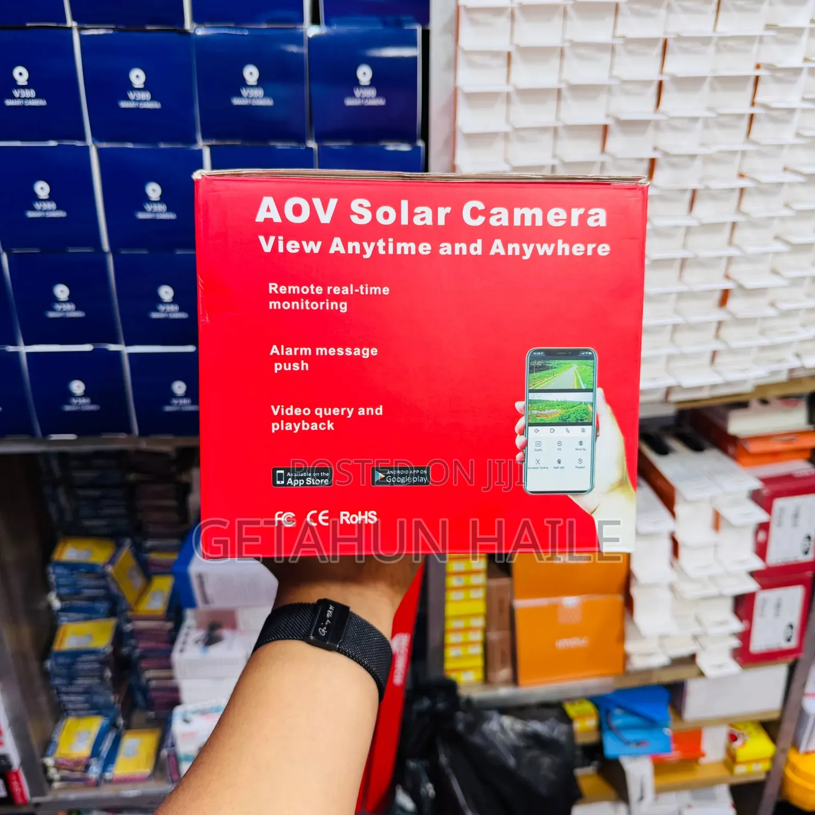 Stellar Aov Dual Lens Solar-Powered Security Camera
