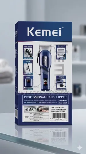 Kemei ሪቻርጀብል የፀጉርና የፂም መከርከሚያ (Hair Trimmer) — ኦሪጅናል