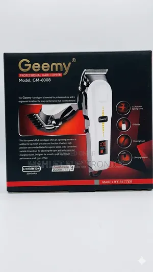 Geemy ፕሮፌሽናል ሪቻርጀብል የፀጉርና የፂም መከርከሚያ (Hair Trimmer) — አዲስ ምርት
