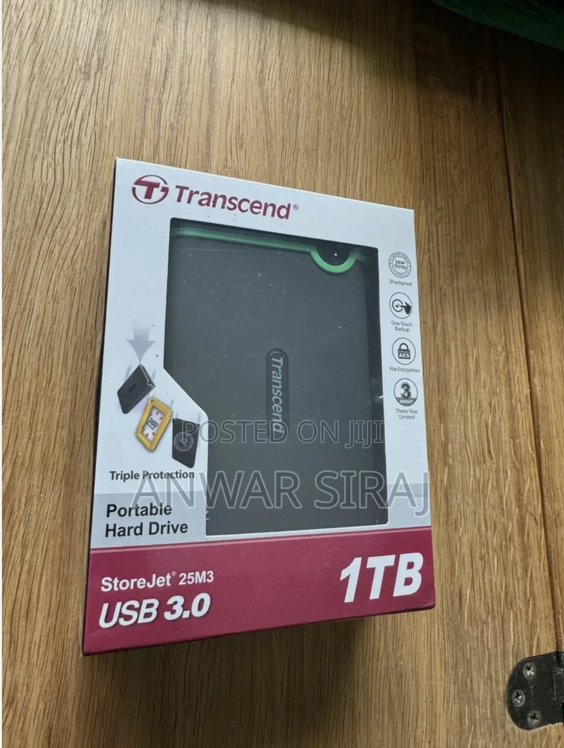 Transcend External Hard Disk With 2 and 1 Tb Used and New