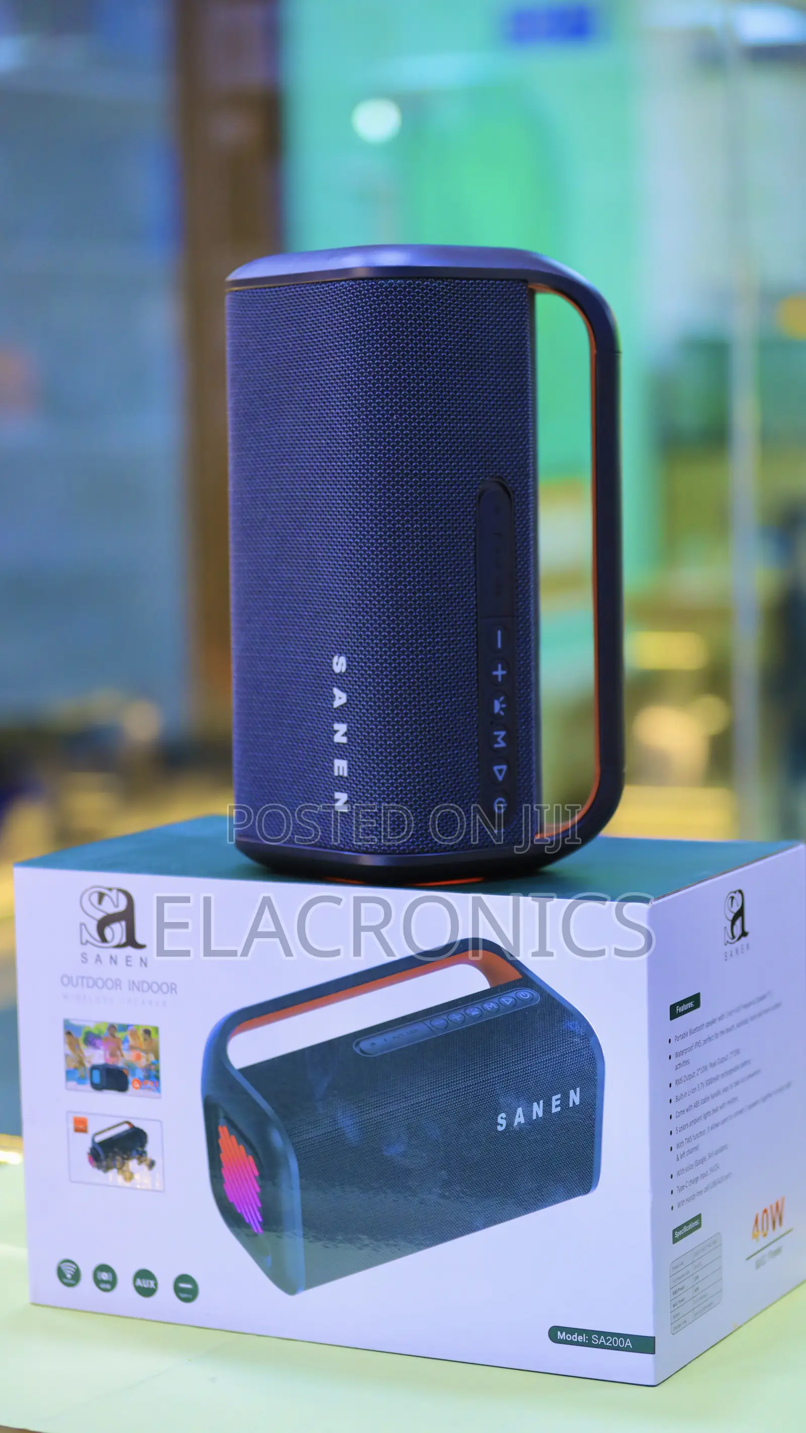 40w Sanen Outdoor Bluetooth Speaker | Loud Bass + RGB