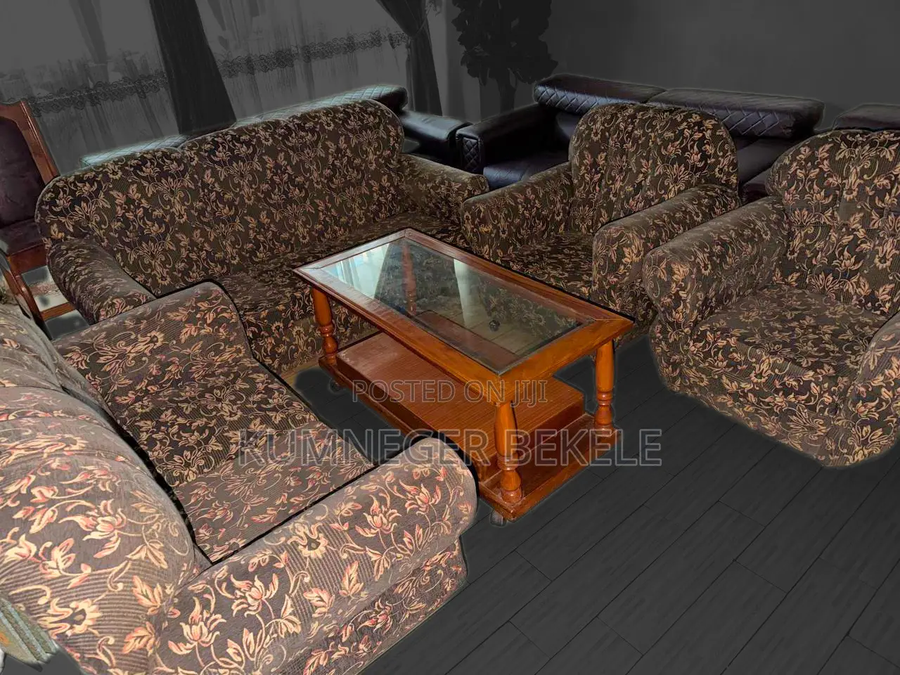 7 Seater Spring Sofa Set (3+2+1+1) With Table