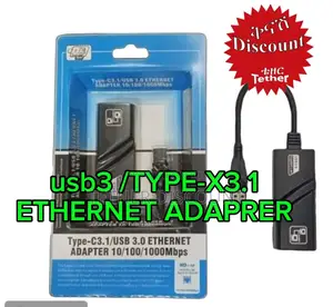 Usb3./Type-C3.1ethernet Adapter10/100/100mbpsoriginalsee እይ