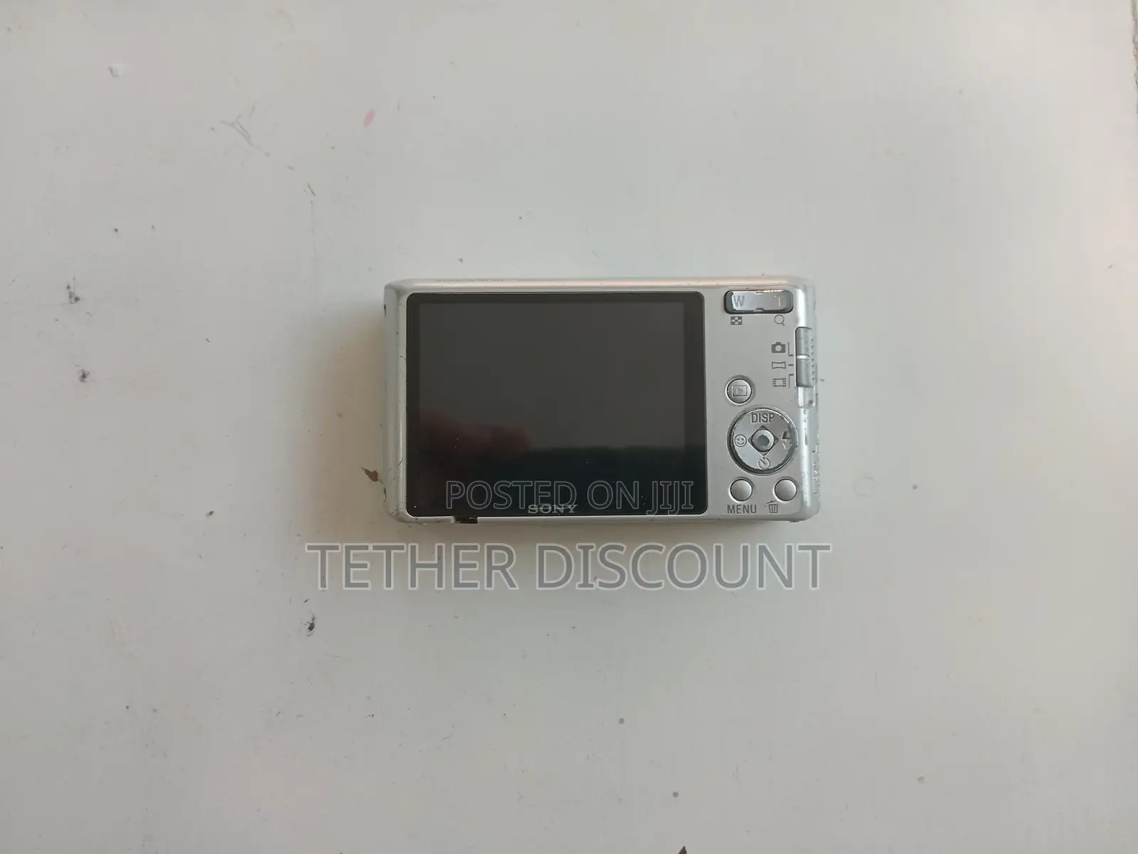 Used Silver Sony Digital Camera Without Memory Card