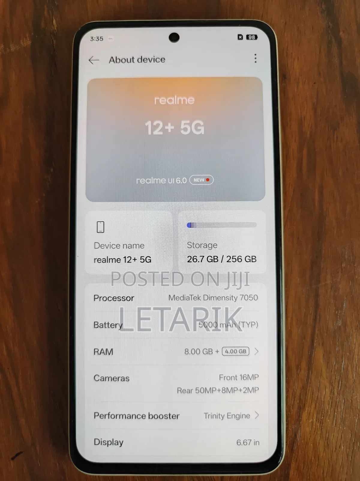 Realme 12+ 256 GB White