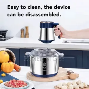 Hobby Lobby 2 in 1 Chopper Garlic Peeler - ባለ 4 ሊትር ዘመናዊ መፍጫ