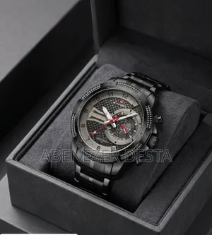 Naviforce Nf9206-B-B Luxury Fashion Men's Wristwatch a Black Stainless