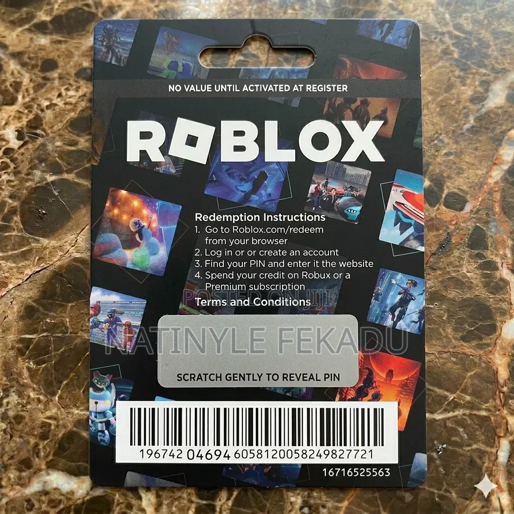 Robux Gift Card